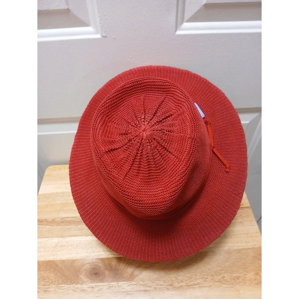 Wallaroo Hat Company Victoria Women's Fedora Red 2017 No Size Listed Spot Clean - Picture 3 of 6